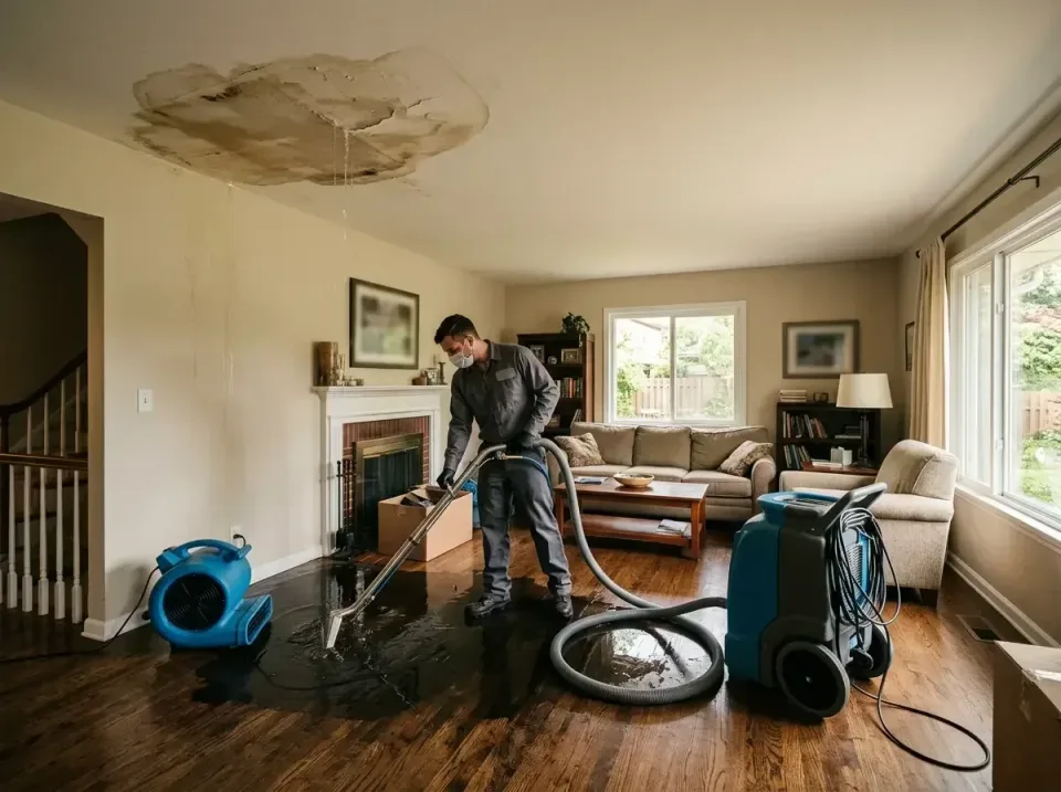 attic-pipe-burst-ceiling-drip-008 — frequently asked questions, Water Damage Restoration & Carpet Care in Sparta, IL